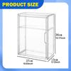 Clear Display Case Shelf Storage Cabinet Stand for Model Car, Miniature Figurines, Dolls