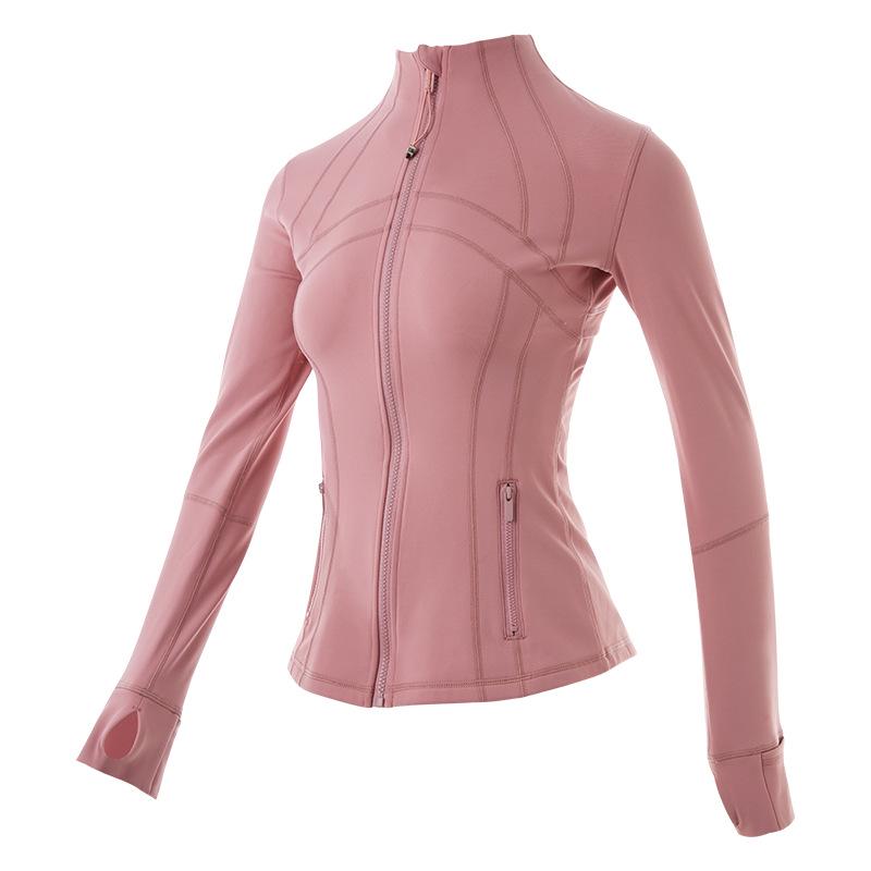 

Женская облегающая куртка для йоги Lulu - Летняя спортивная одежда с длинными рукавами на молнии L