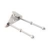 Skateboard Wall Mount Metal Silver Multifunctional Electric Scooter Display Storage Rack for