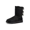 UGG Bailey Bow Stripe Snow Boots Women Boots Black 1090941-BLK