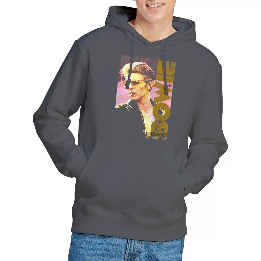 David Bowie Mens Smokin Hoodie