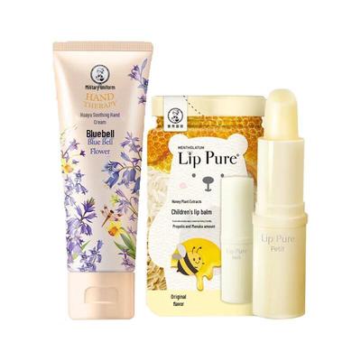 Mentholatum Honey Botanical Lip Balm & Bluebell Hand Cream Gift Set