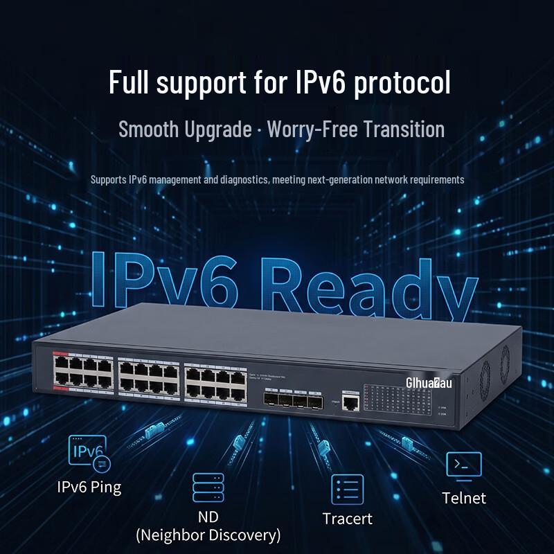 Dahua DH-S3900C Series Gigabit Layer 2 Managed Switch CN Plug (adapter Included)