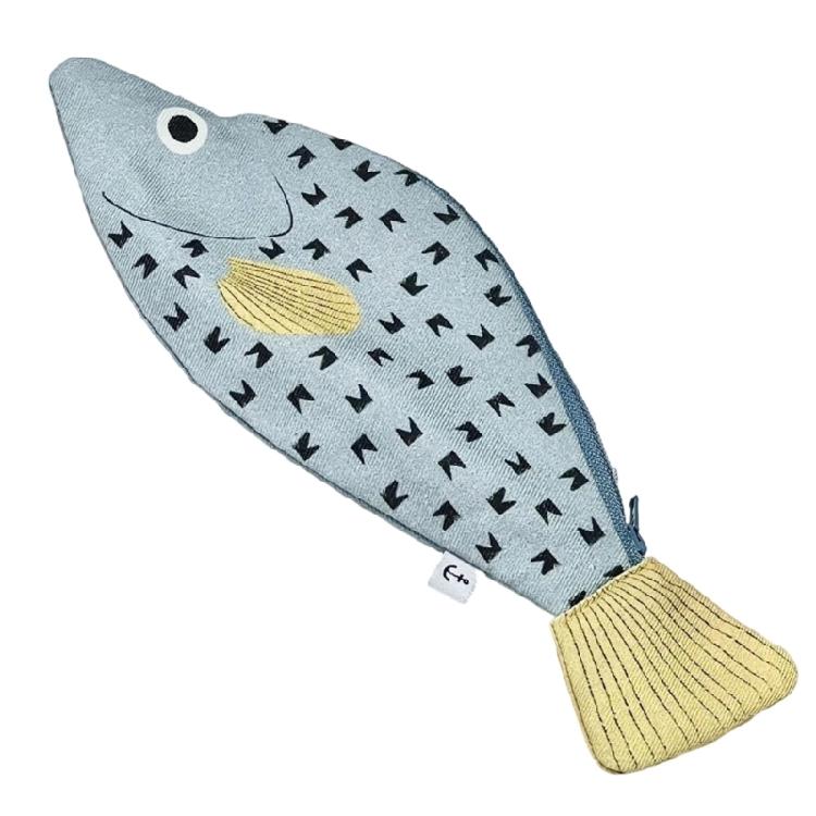 

Fish Shaped Pencil Pouches Canvas Pencil Case Large Capacity Pencil Organiser For School Office Travel and Daily Use 1