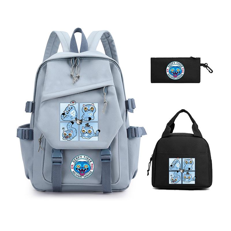Demon Hunter Girl Group has the same peripheral cartoon printing children's backpack lightweight primary and secondary school schoolbag