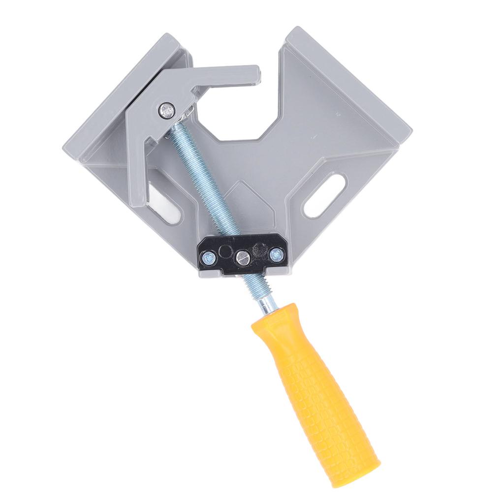 4 Pack Corner Clamp Set 90 Degree Right Angle Single Handle with Adjustable Swinging Jaws for Woodworking Framing
