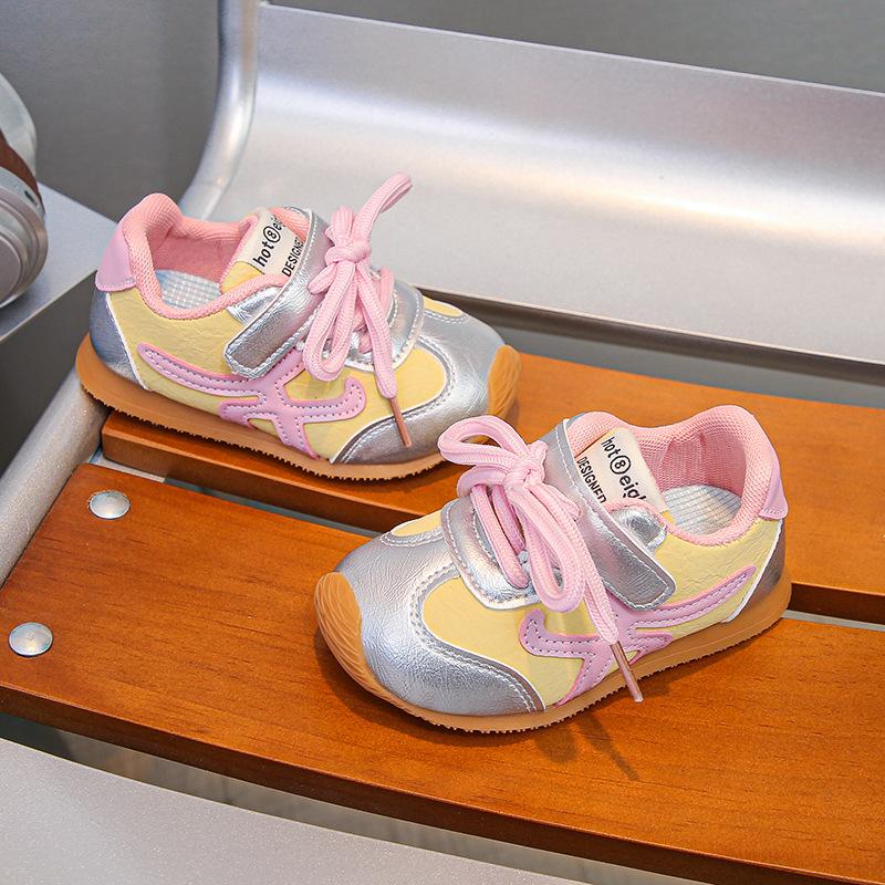 Girls shoes sneakers 2025 spring and autumn new boys Forrest Gump shoes breathable little white shoes
