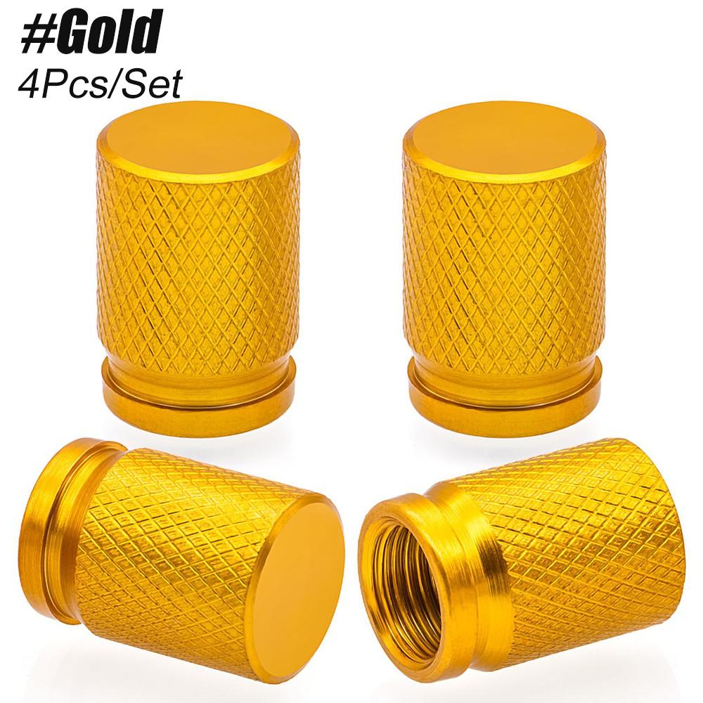 4PCS Tire Valve Caps with O Rubber Ring, Universal Dustproof Tire Valve Stem Covers for Cars, SUV, Trucks, Bikes, Motorcycles