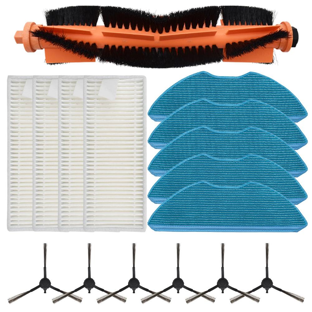 For HomeRun 3000 Series XU3100/01 XU3110/02 XU3000/01 XU3000/02 Main Brush Mop Cloths Side Brushes Vacuum Cleaner Spare Parts