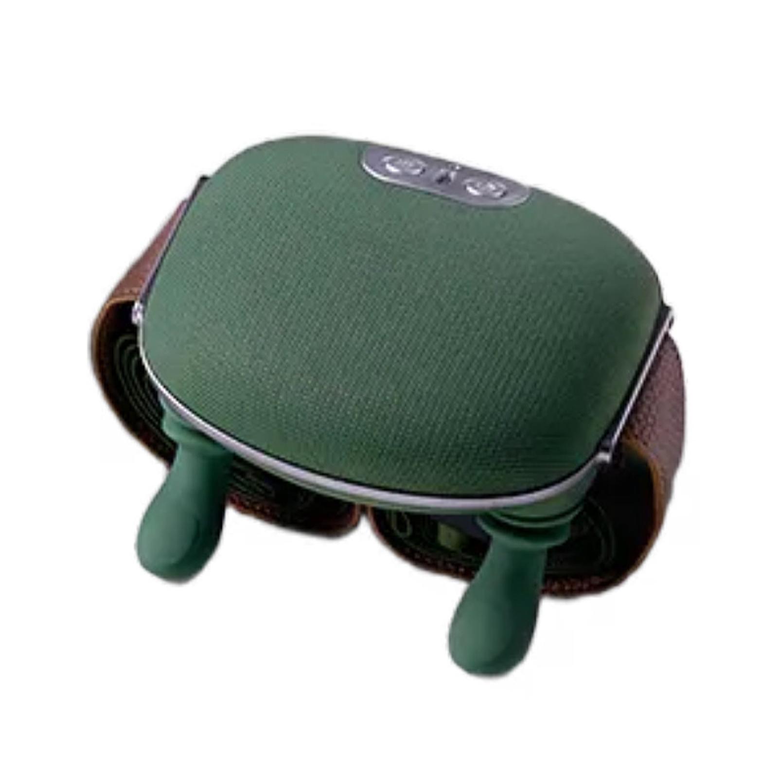 

Портативный плечевой шейный массаж Электрический массажер для шеи Шейная подушка Горячий компресс Растяжка шеи Нагрев Массаж шеи и плеч зелёный