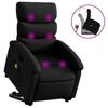 Vidaxl Lift and Massage Chair, Reclining, Black, Eco-Leather