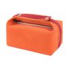 Modische Kosmetiktasche mit großem Fassungsvermögen Tragbare Hand-Kulturbeutel Leinwand Make-up-Organizer Reise