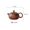 120ml Purple Clay Xishi Olour Enamels Teapot Vintage Tea Infuser Pot Tea Brewing Kettle With Ball Hole Chinese Teaset Collection