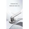 304 Stainless Steel Ball Lock Indoor Wooden Door With Key Bathroom Door Handle Household Silent Thickened Anti-theft Door Lock