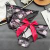 Female Summer Sexy Pure Desire Cartoon Cute Cat Ice Silk Triangle Briefs