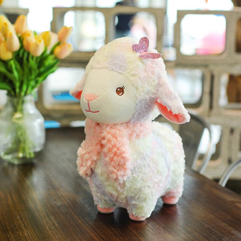 

New Little Sheep Plush Woolen Toy Lamb Doll - Cute Children s Birthday Gift 55 cm (0.92 kg)