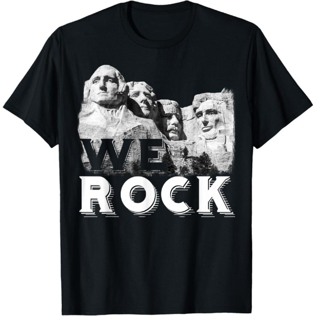 We Rock Mount Rushmore Presidents Sculpture funny gift T-Shirt