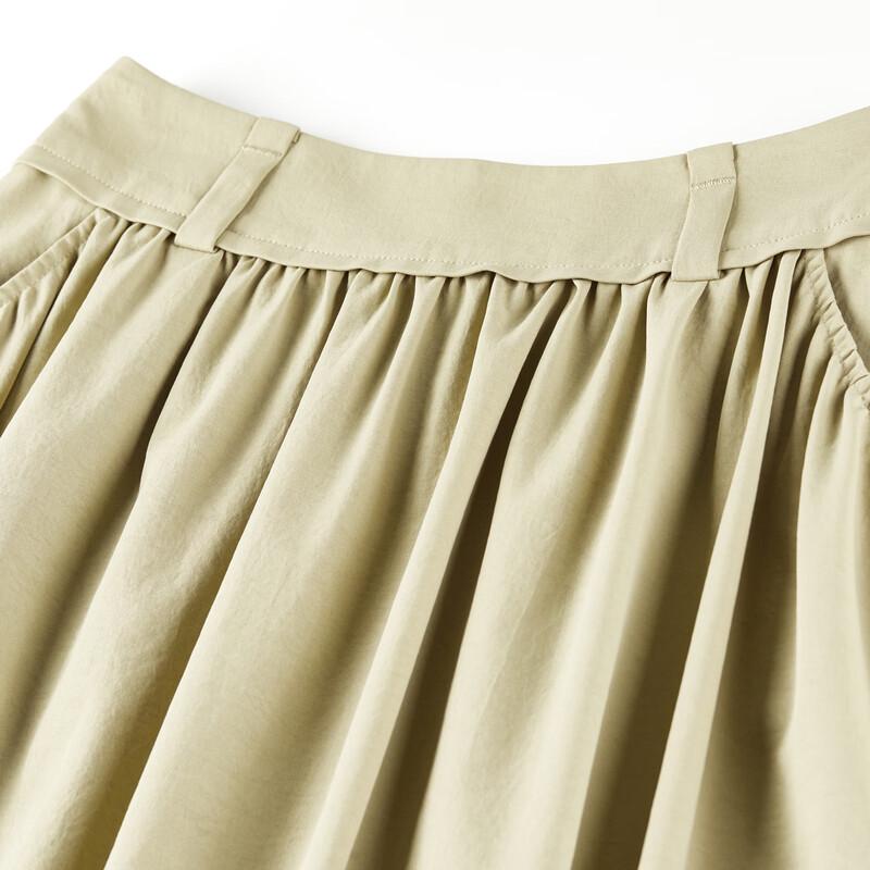Women's Autumn Textured V-Neck Shirt & A-Line Skirt Set