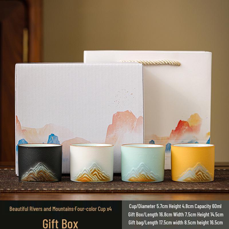 Kung Fu Tea Set: White Porcelain & Ceramic Teacups, Mutton Fat Jade Master Cup, Tea Bowl Set Gift