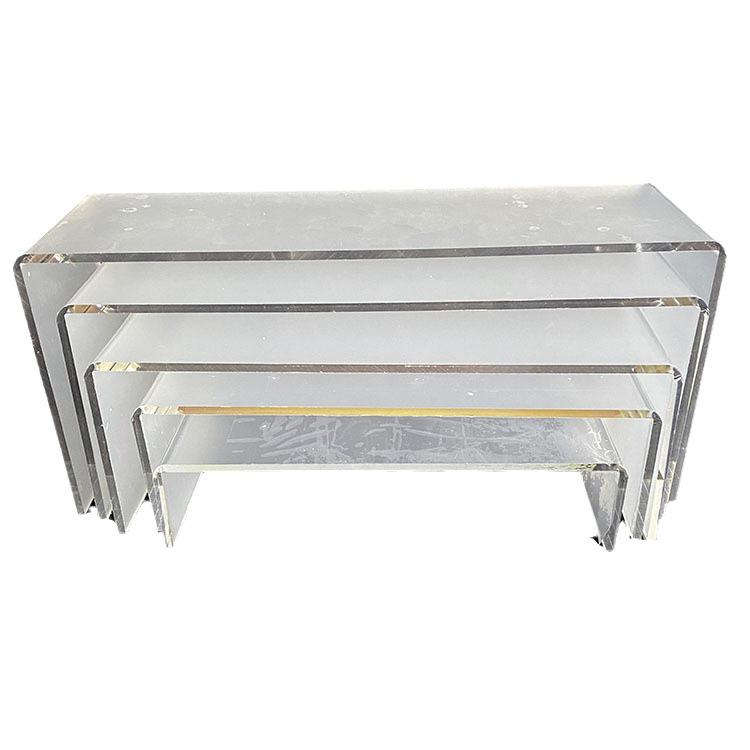 Acrylic U-Shaped Display Stand for Cosmetics, Figurines, Desserts, and Shoes