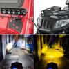 1/2pcs 5 Lens LED Light Spotlight Headlights White Yellow High Low Beam Driving Lamp 12V-80V Motorcycles Dirt Bike Trucks SUVs UTV ATV