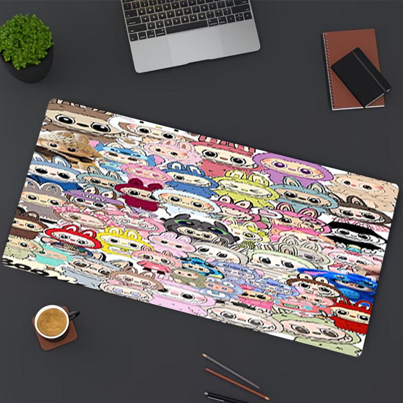 Labubu Print Mouse Pad, for Keyboard Pad Laptop PC Mat for Office Home Use, Desk Decor, Perfect Birthday Gift for Gamers