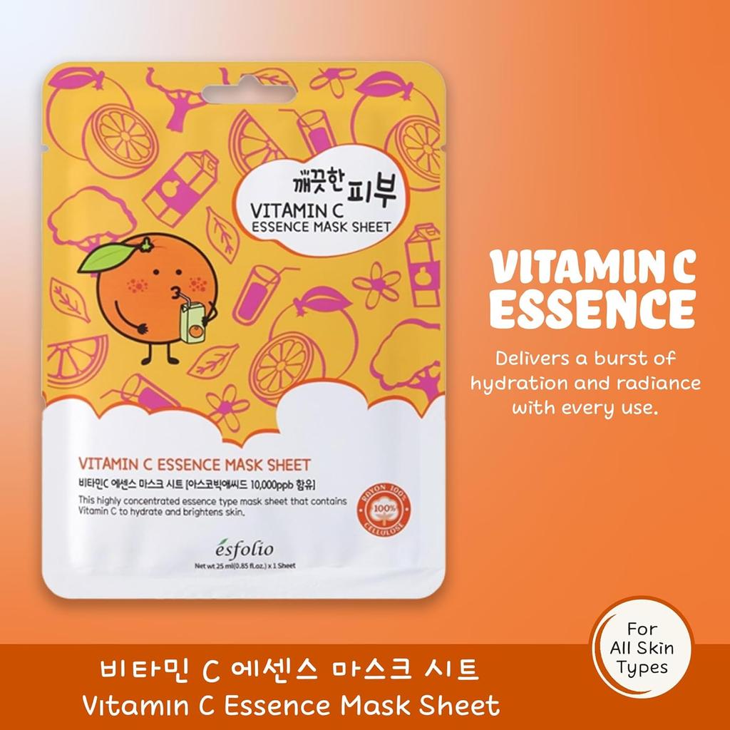 [esfolio] Vitamin C Essence Mask Sheet 25ml*10EA