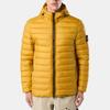 STONE ISLAND FW24 Nylon Daunen-TC Wasserabweisend Kapuzen-Reißverschluss Langarm Leichte gesteppte Jacke Unisex Jacken Senfgelb 811540324-V0034