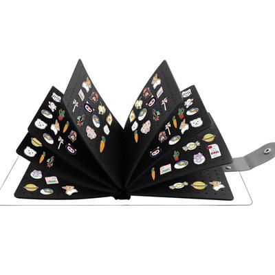 Portable Felt Material Pin Storage Booklet Portable Pin Display Stand Holder Neat and Compact Brooches Pin Organizer