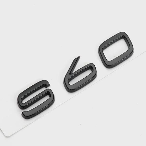 ABS Letter Car Rear Trunk Badge Sticker Decal for Vol-vo S40 S60 S90 S80 S80L Logo Decal Accessories