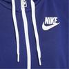 Nike Sportowa bluza z kapturem i zamkiem błyskawicznym z nadrukowanym logo Damskie kurtki Niebieski Fioletowy 932432-590