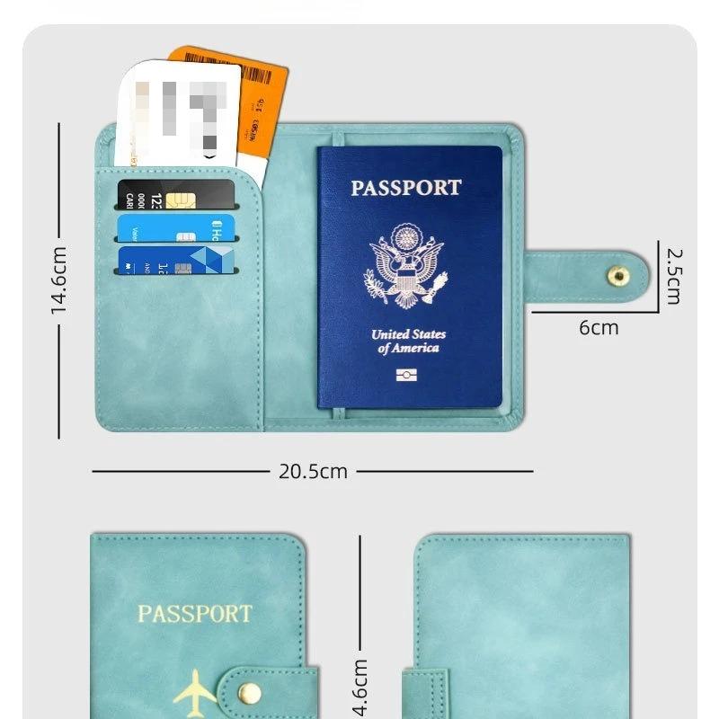 Airplane Hasp Passport Clip Multi Card Slots Passport Cover Id Card Holder Credit Card Holder Passport Holder Travel Accessories
