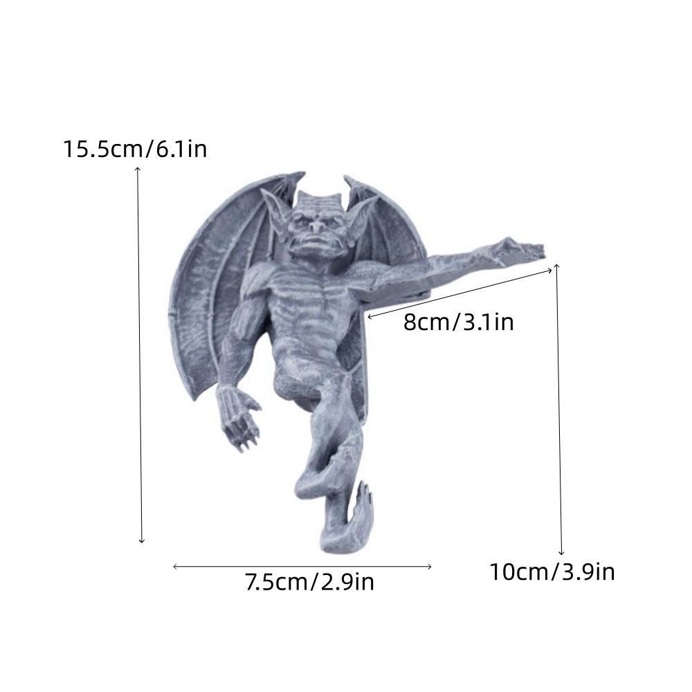 Gothic Gargoyle Resin Door Frame Decoration Monster Statue Halloween Home Display Party Centerpiece For Teens And Couples