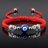 New Red Nylon Thread Evil Eye Braided Bracelet for Women Men Vintage Butterfly Elephant Couple Jewelry Gift
