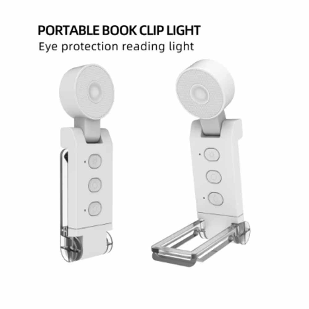Clip-on/Stand Reading Lamp 6  Levels Brightness Night Light Portable LED Book Lights  Reading