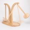 1pc Rotatable Yarn Spool Stand Holder- Hand Yarn Spinding Winder, Double Roller Yarn Rack Stand, DIY Crochet Yarn Wooden Tool