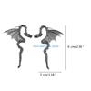 HX6F Dark and Daring Detachable Dragon Ear Studs Adornment Delicate Ear Clip Jewelry