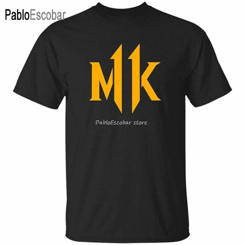 

Mortal Kombat 11 New Logo T-Shirt 2019 Kuai Liang Vintage Tee Men Black S-5Xl . Homme Customized Tee Shirt drop shipping 4XL