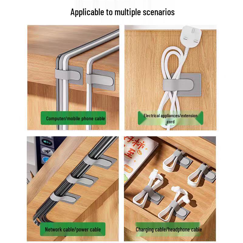 Selbstklebender Kabel-Organizer-Sticker für Schreibtisch oder Wand