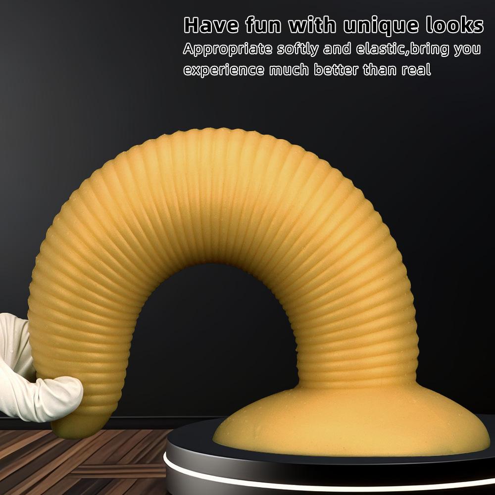 Silicone Pointed  Oversized  Ultra Long 8cm Thread  Giant Penis Anal Plug Boxing Supplies Oversized  Ultra Thick Male