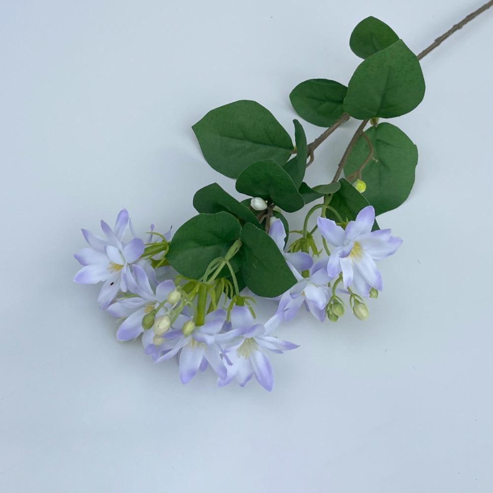 

60cm Length Jasmine Silk Flowers DIY Decoration Artificial Flowers Photography Props світло-фіолетового кольору