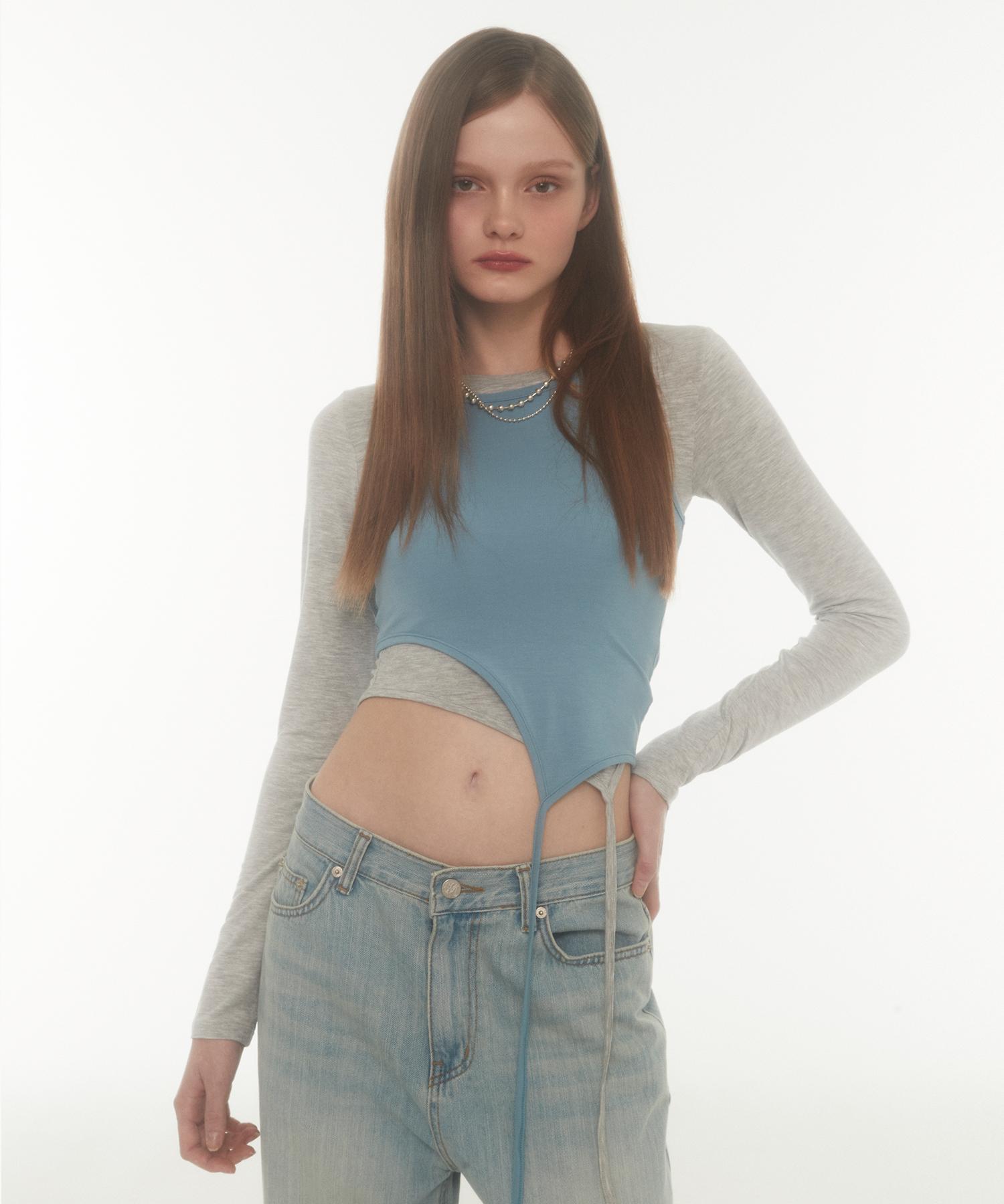Midnight Move Layered T (Grey) Grey