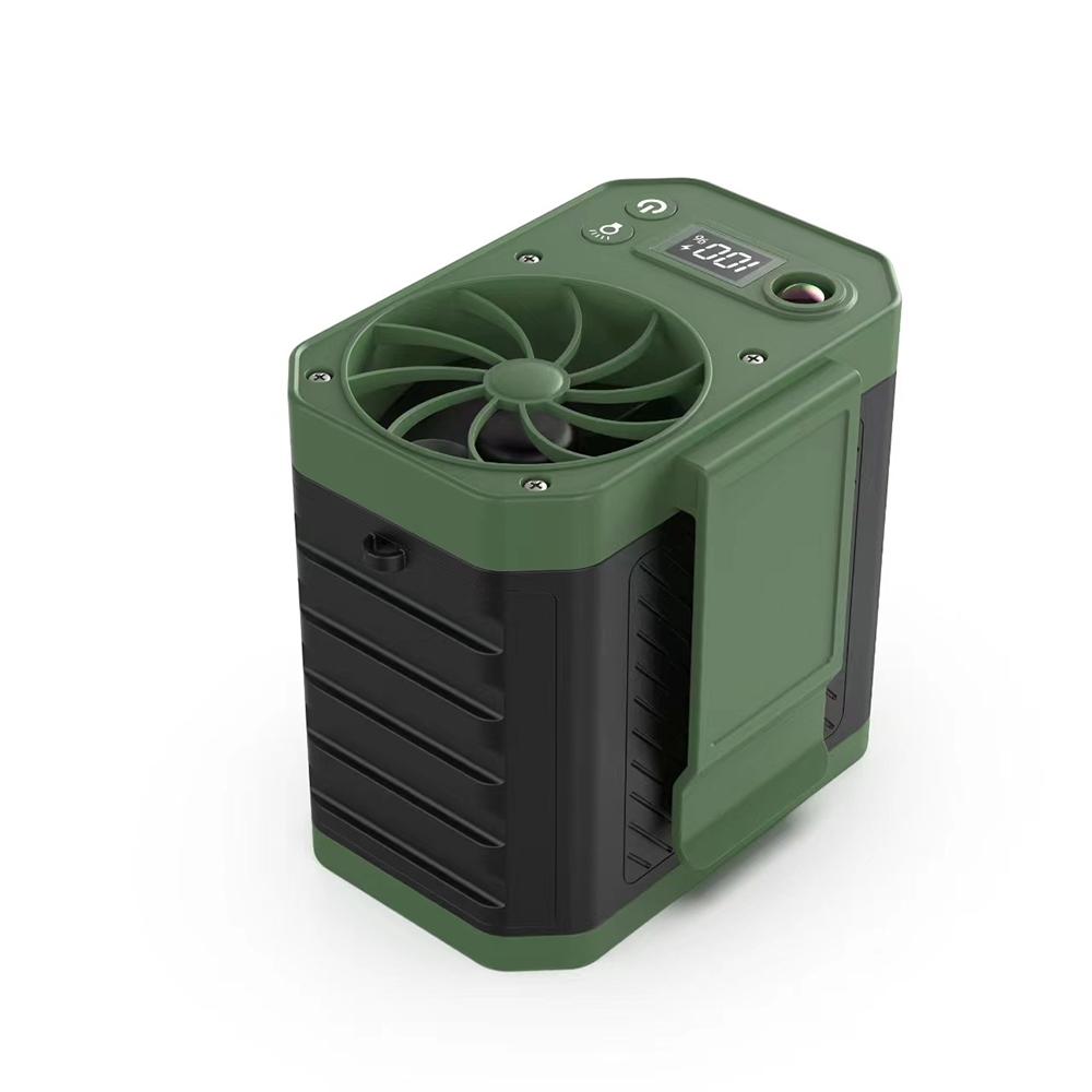 

Waist Fan Mini Portable Waist/Neck Fan 10000mAh USB Rechargeable for Outdoor Camping Climbing Running Riding Waist Clip Fan зелений