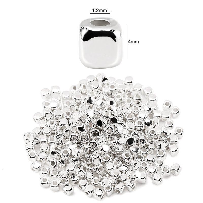 200 Pieces Flat Round Disc Spacer Beads CCB Cube Loose Spacer Beads For Bracelet Necklace Making Jewely Craft DIY 7Colors