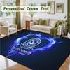 Crystal Velvet Square Rug Custom NamePortsmouth FC Pattern Non Slip Home Floor Decor Rug