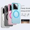 Magsafe Matte Phone Case For Xiaomi MI 15 15 Pro 14 14 Pro Protective Case Magnetic Wireless Charging Shockproof Back Cover
