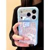 ins Korean floral blue light large window suitable for Apple IP11Promax 2-in-1 mobile phone case 11/11 female 11