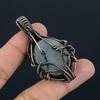 Moonstone 999 Copper Wire Wrapped Pendant, Handmade Gemstone Pendant, Gift For Mom Antique Jewelry