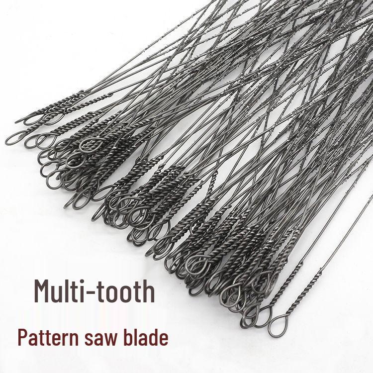 300mm Fine Tooth Steel Fret Saw Blades for Woodworking – Ideal for DIY Small Curve Cutting