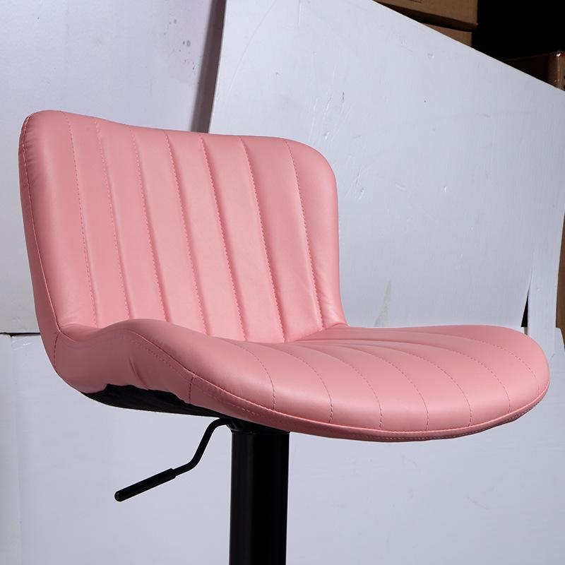 Adjustable Swivel Bar Stool with Backrest for Hotel, Reception, or Study Room